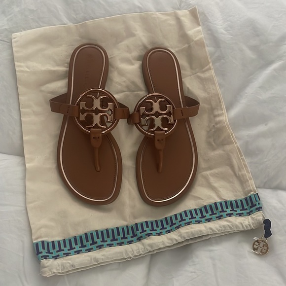 Tory Burch Miller Metal Logo Sandal - Picture 2 of 8